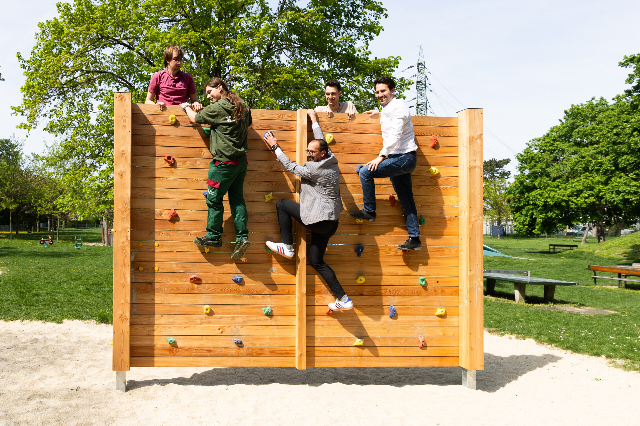 Floridsdorfer: Boulderwand im Aupark eröffnet