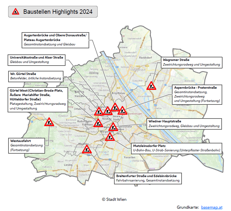 Baustellensommer 2024: Das sind die Brennpunkte