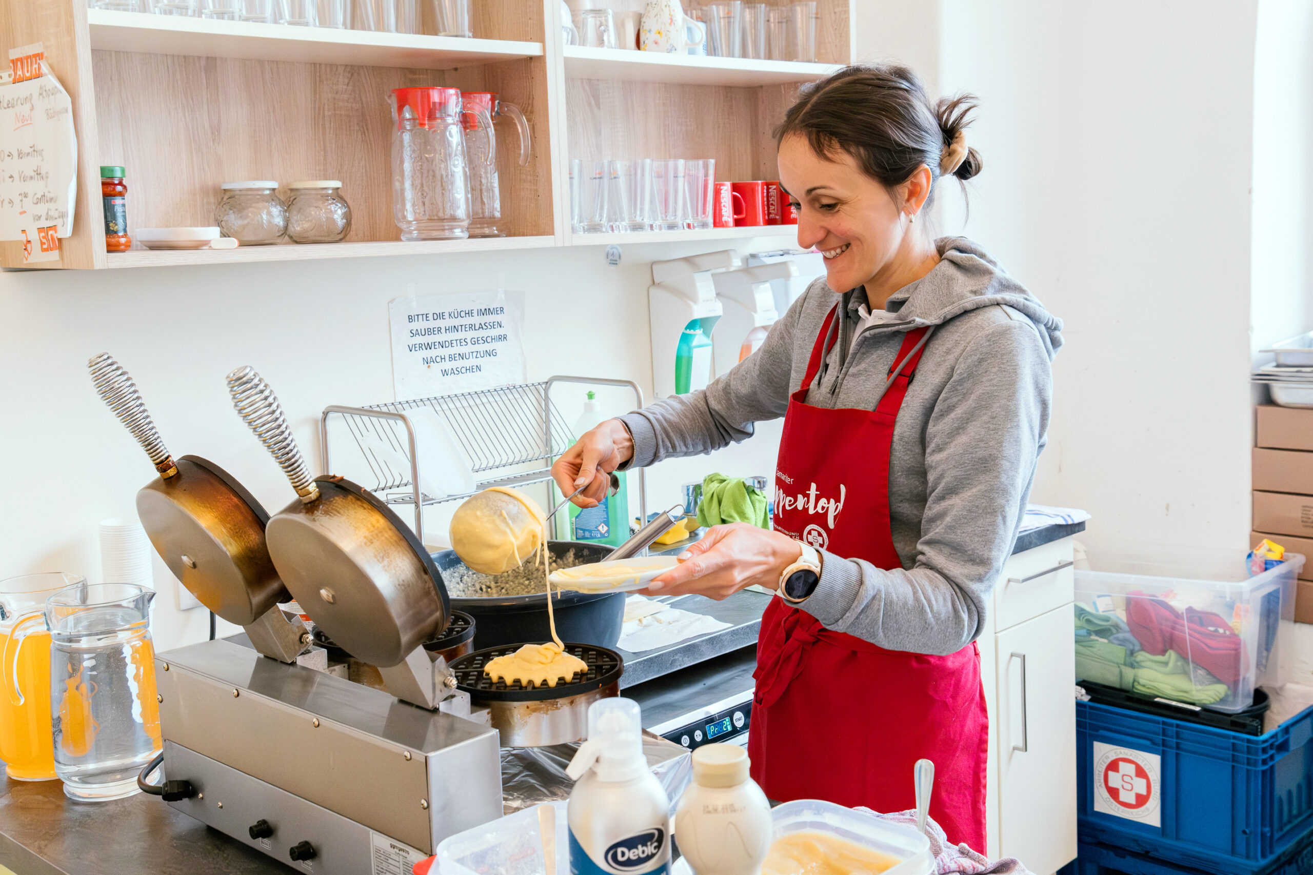 Volltreffer: Samariterbund und Rapid kochen & helfen!