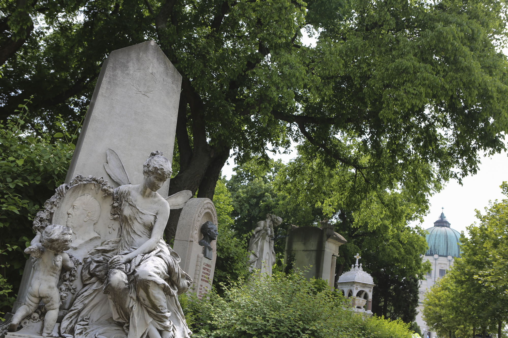 Gräber am Zentralfriedhof in Simmering