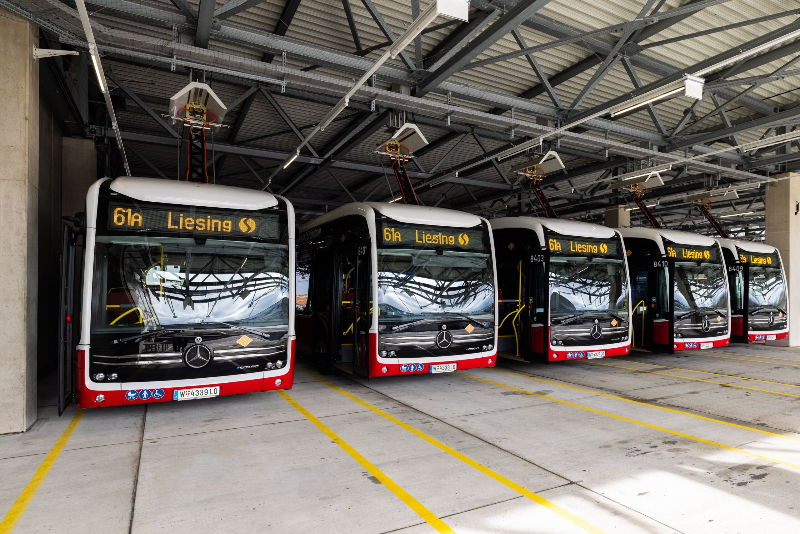 E-Busse: Vier weitere Linien nehmen Fahrt auf