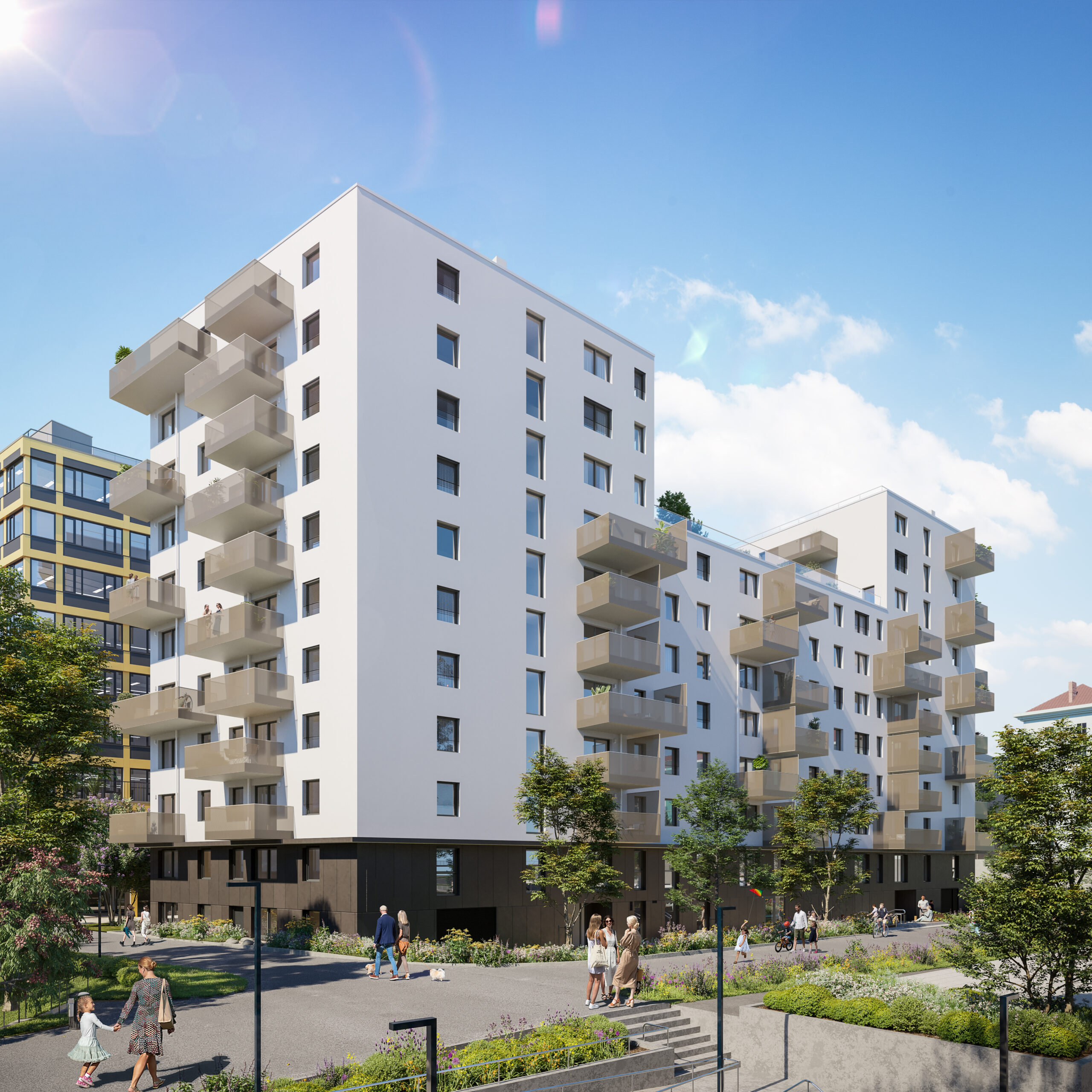 Visualisierung Park Homes am Bauplatz 9B Village im Dritten