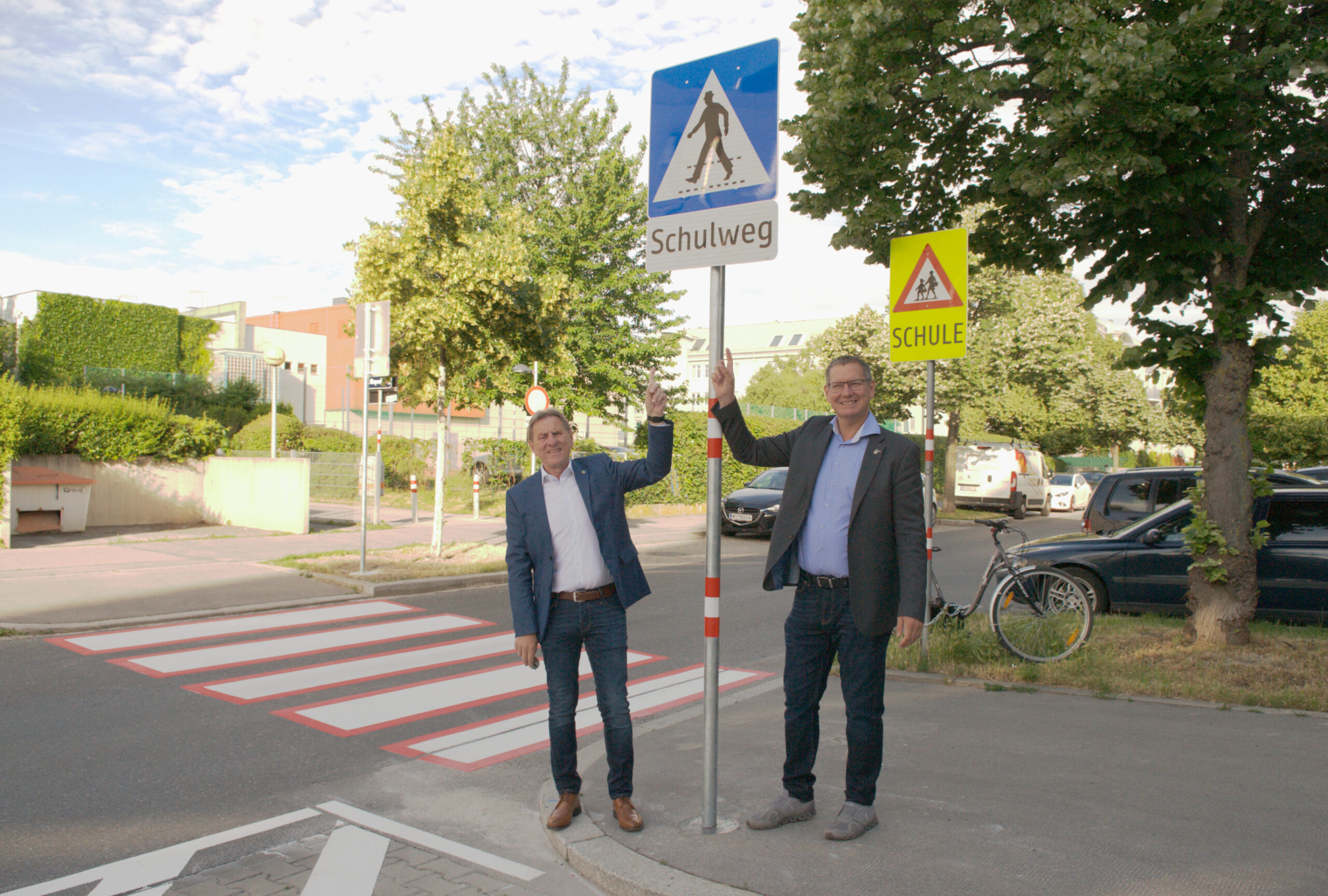 Floridsdorf: Neuer Schutzweg in der Kummergasse