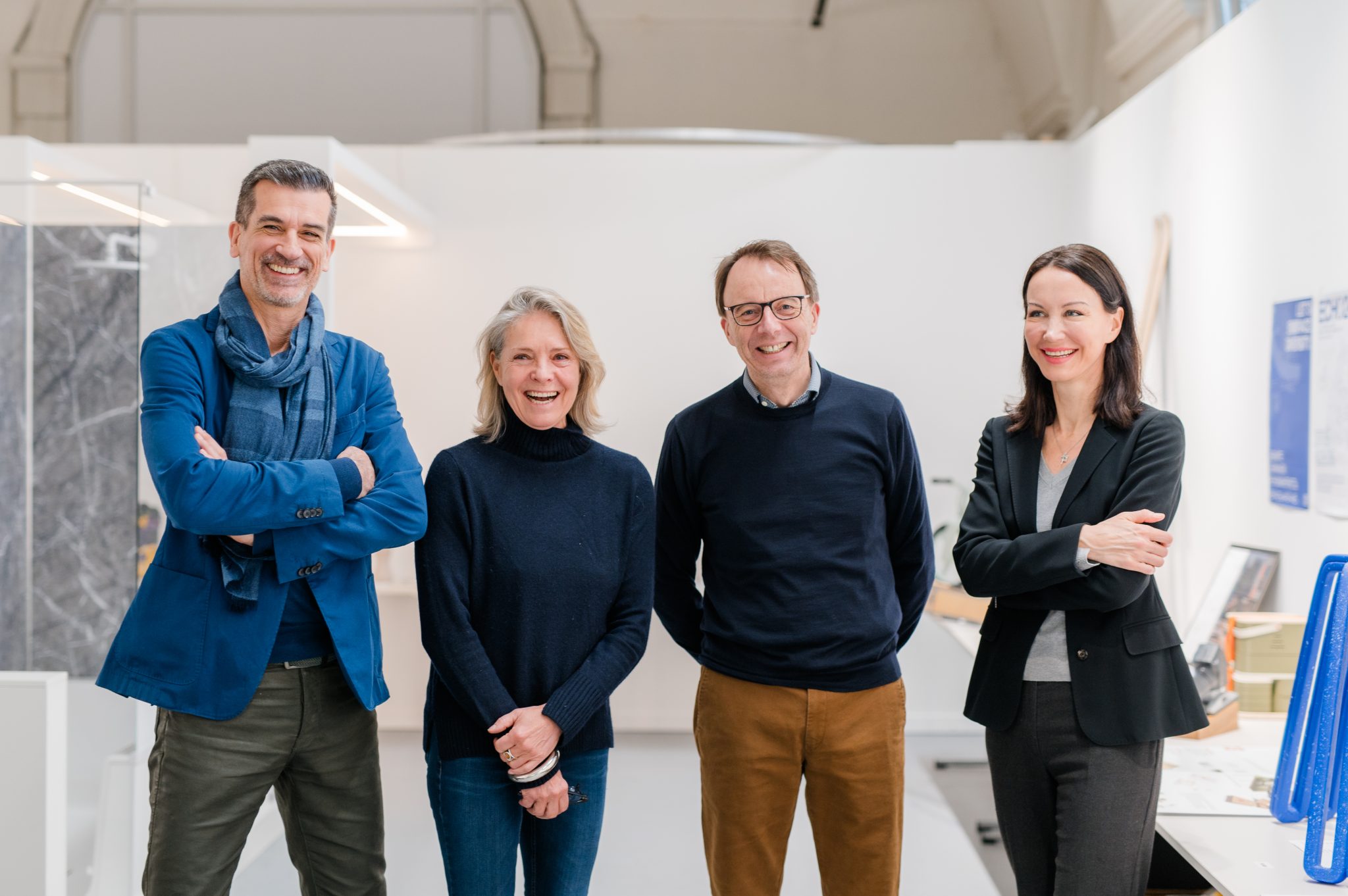 Die Jury für den Staatspreis Design 2024: Aleks Tatic, Annette Lang, Jan-Erik Baars und Nina Mihovec.