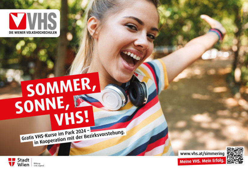 Visual zum Sommerangebot im Park der VHS Simmering