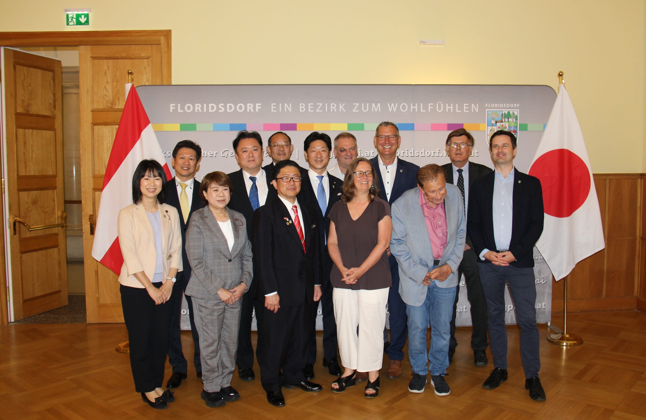 Delegation aus Tokio zu Gast in Floridsdorf