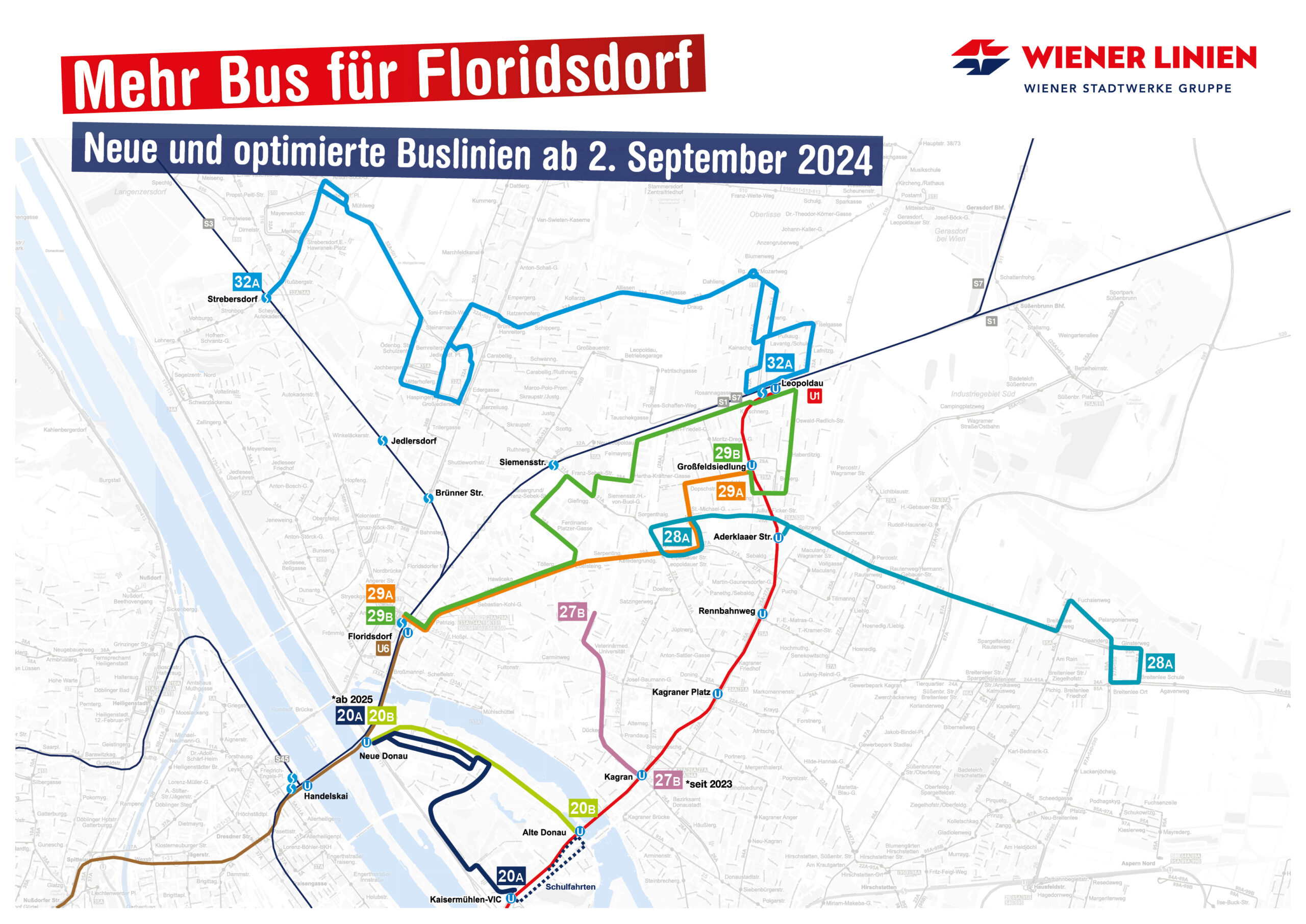 Öffi-Offensive: Mehr Bus für Floridsdorf