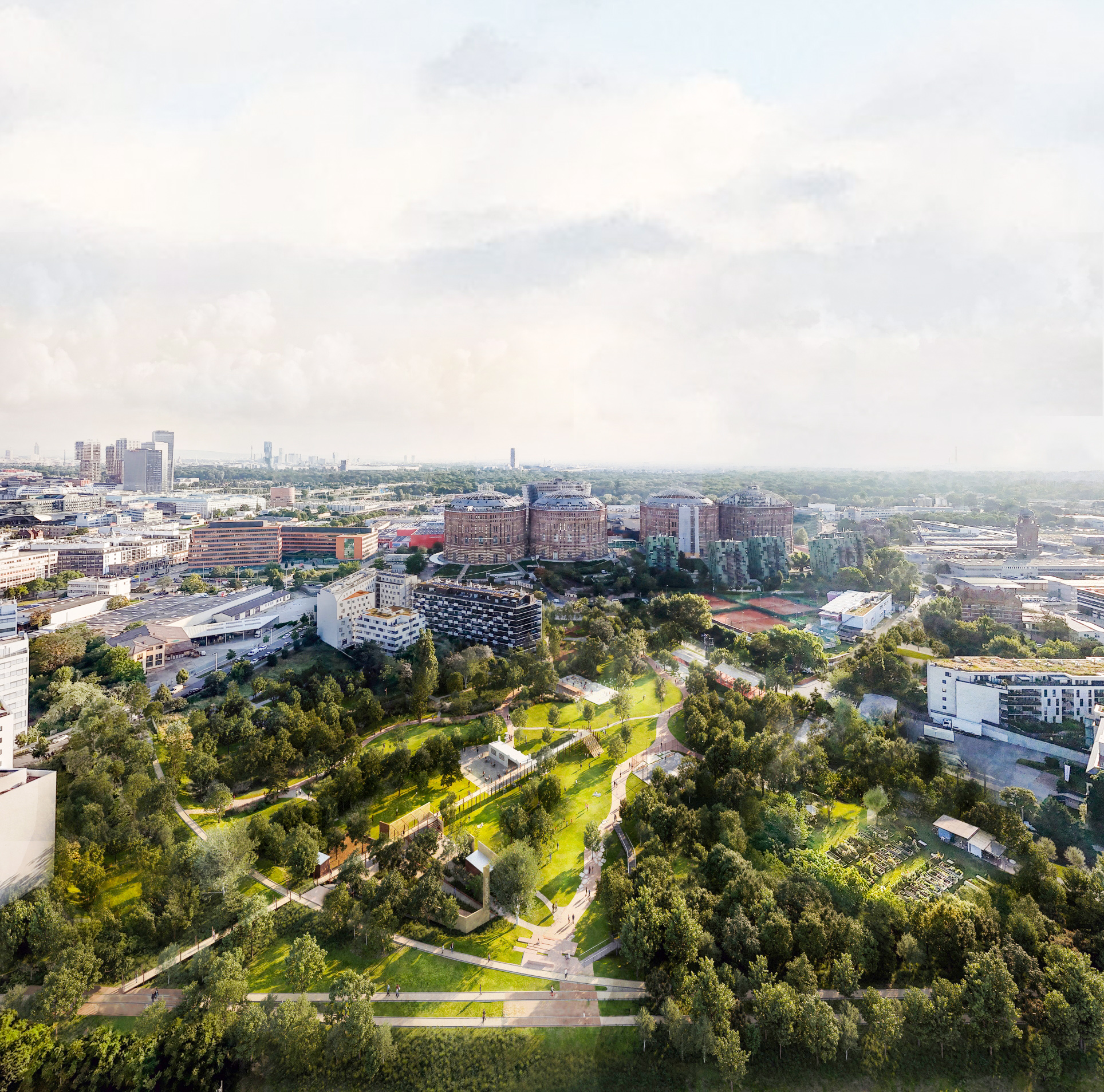 Parkanlage Gasometervorfeld: Informationsgespräch für Simmeringer