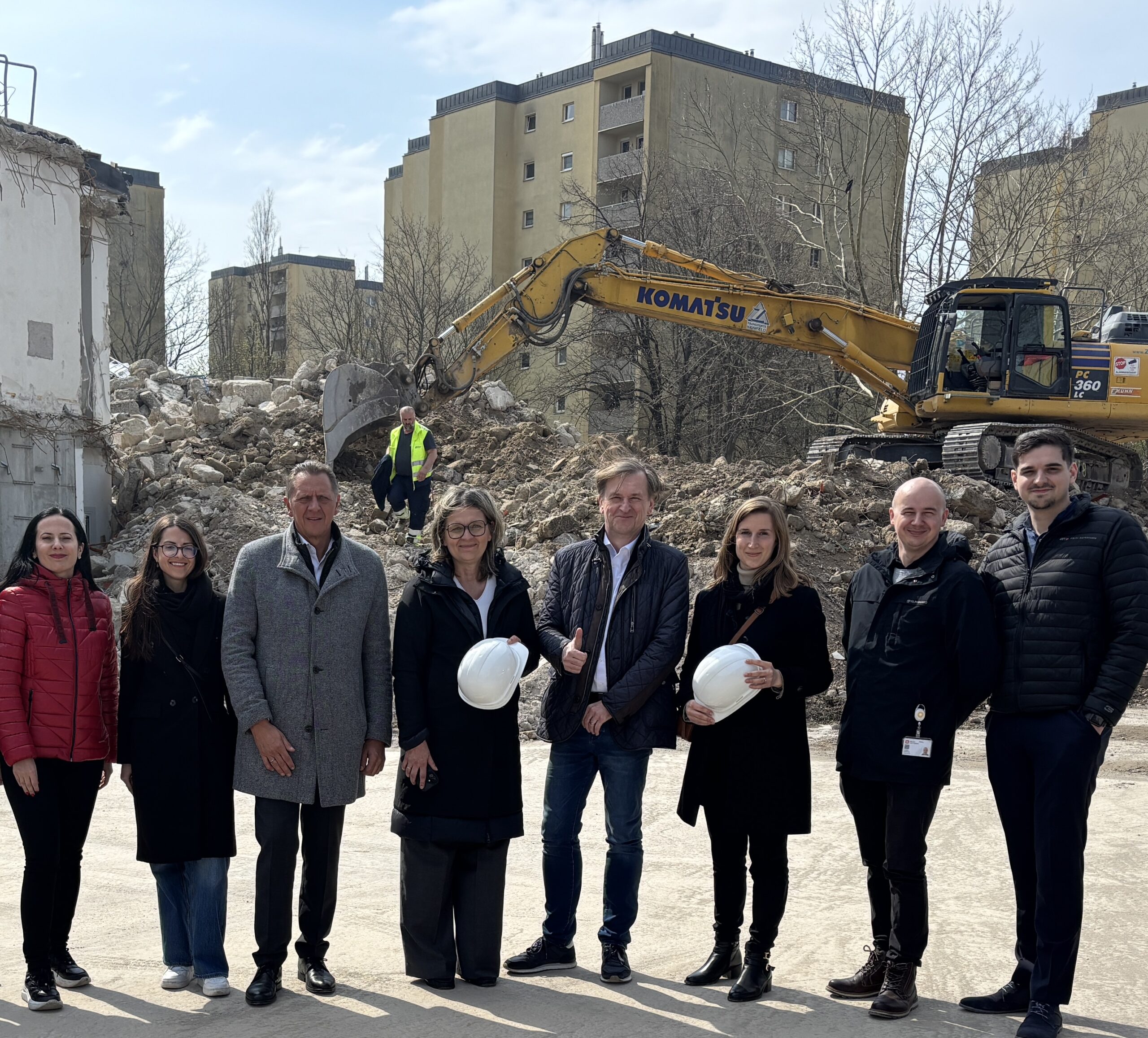 Neubau Haidehof: Information mit einem Schuss Genuss
