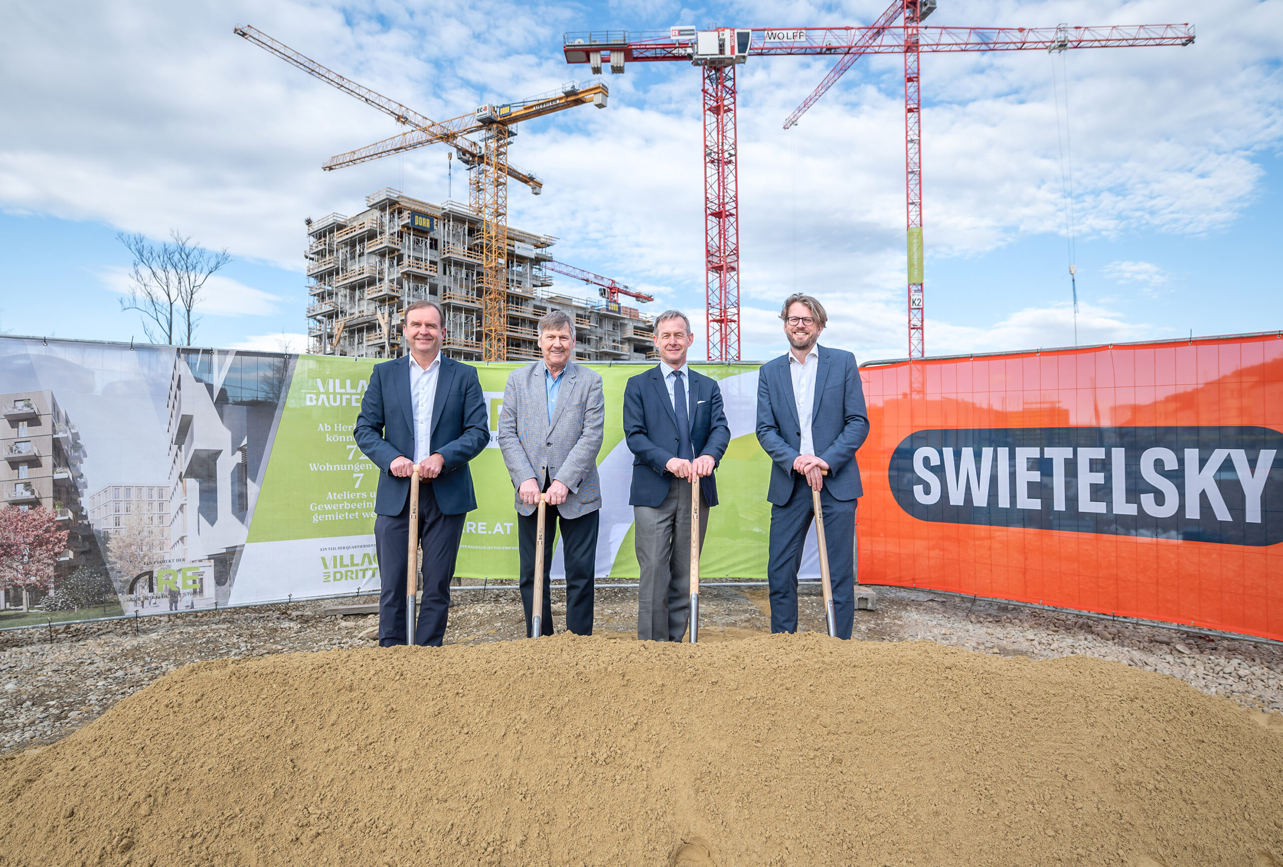 72 Holz-Hybrid-Mietwohnungen entstehen im Village im Dritten