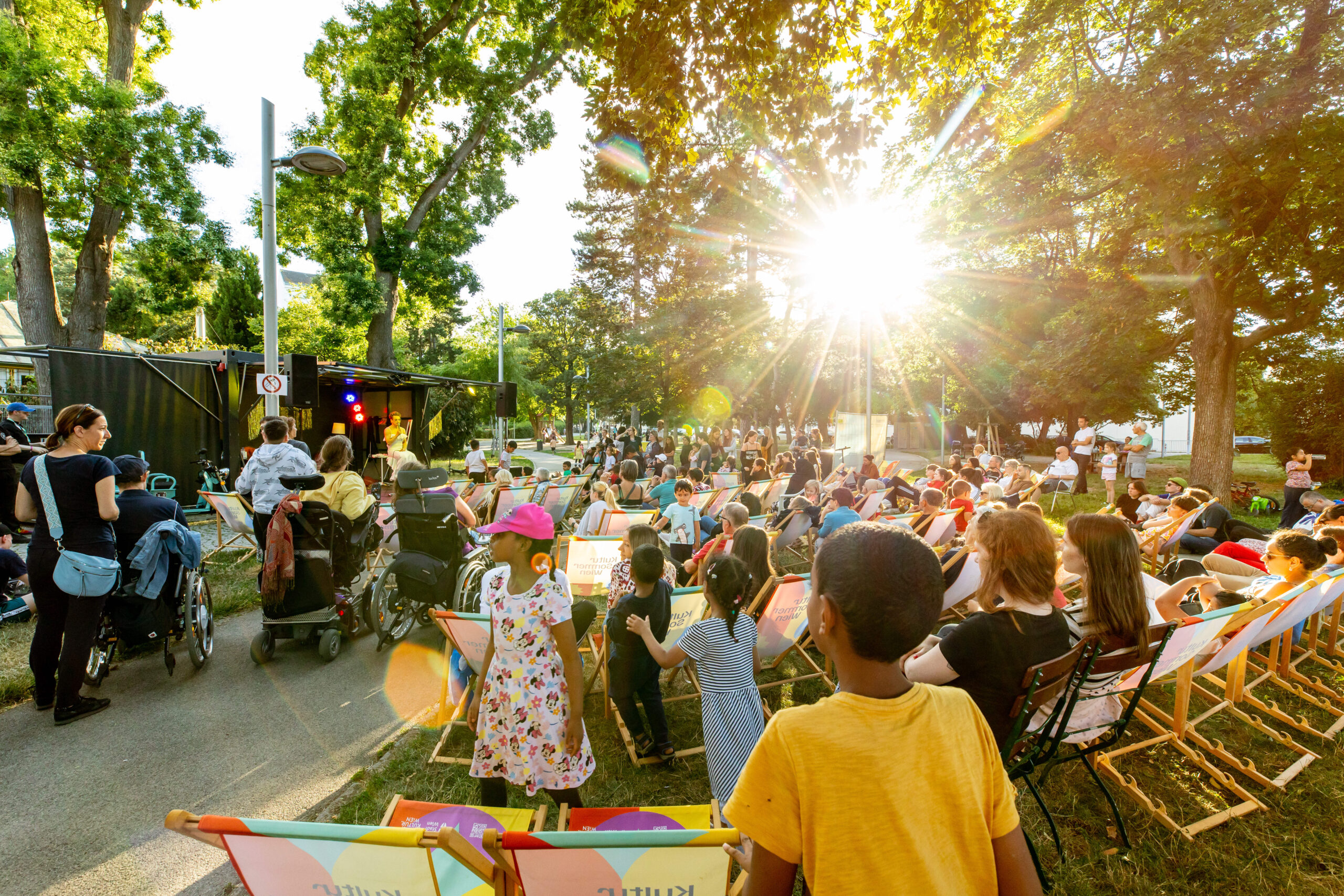 Hyblerpark in Simmering ist im Sommer Szene-Bühne!